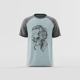 The Gamer Skull Contrast Raglan