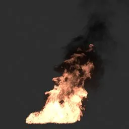 Fire and Smoke Burning VDB