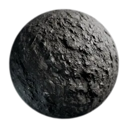 Soil with traces of carbon