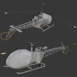 Helicopter SNCASE SE3130 Alouette