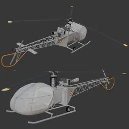 Helicopter SNCASE SE3130 Alouette