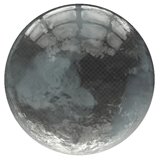 Realistic Blender 3D PBR ice material with frozen areas for 3D modeling and rendering.