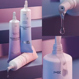 Makeup primer liquid texture animation