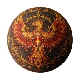 Phoenix Arcane Wooden Chest