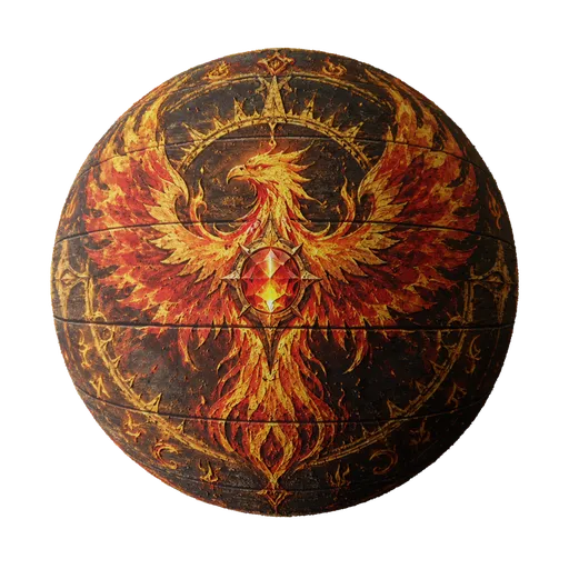 Phoenix Arcane Wooden Chest