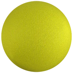 Woven  Yellow Fabric PBR Material