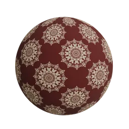 Floral ornate damask wallpaper