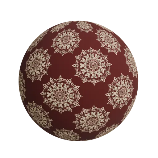 Floral ornate damask wallpaper