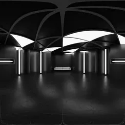 Studio Interior Noir Atrium HDRI