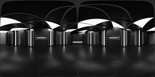 Studio Interior Noir Atrium HDRI