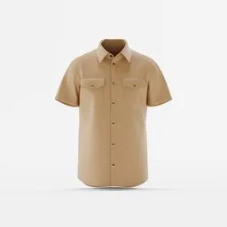 Men's Short Sleeve Double Pocket Shirt