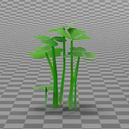 Stylized Grass Clover Clump