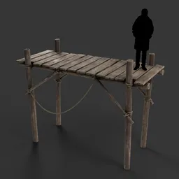 Wooden Scaffolding Platform
