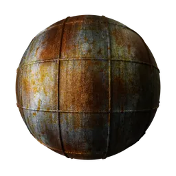 Metal Panels Rivets Faded