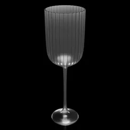 Ribbed Wine Glass