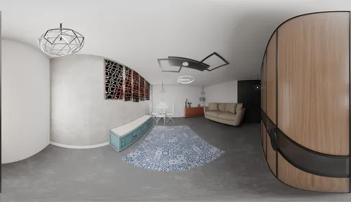 Modern Compact Living Interior