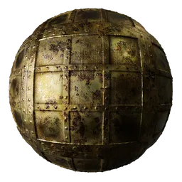 Metal Rivets Grimey Panels