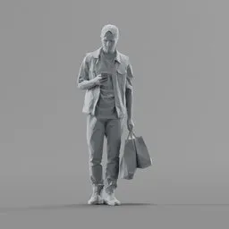 Lowpoly Male Standing