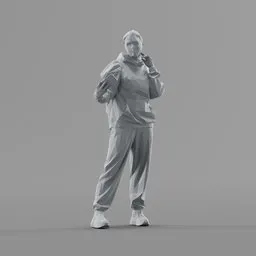 Lowpoly Female Standing