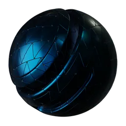 Triangular Blue Metal