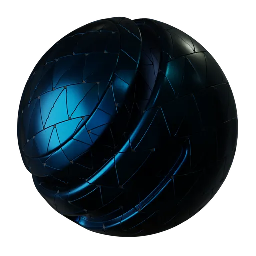 Triangular Blue Metal