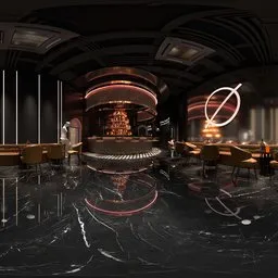 Black Marble Orange Light Bar