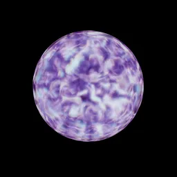 Dynamic purple energy aura PBR material for 3D models in Blender, suitable for FX and unique non-planar surface rendering.