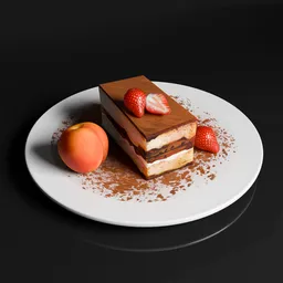 Tiramisu with fruits