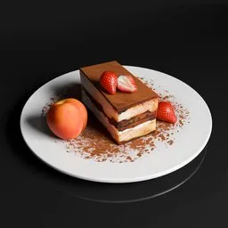 Tiramisu with fruits