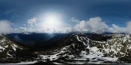 Aerial Canadian Mountain Landscape