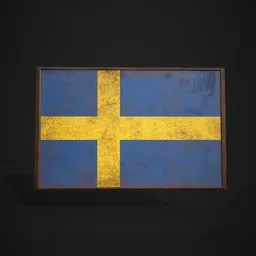Sweden Flag Pictue Frame
