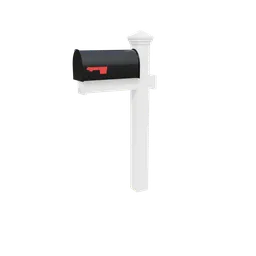 Detailed 3D model of a traditional mailbox, suitable for Blender and exterior design visualizations.