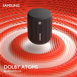 Cube waves geo nodes speaker mockup