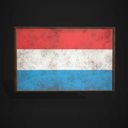 Luxembourg Flag Picture Frame