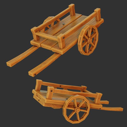 Wooden cart
