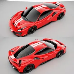 Ferrari 488 Pista(Rigged)