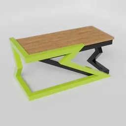 Modern thunder shape desk