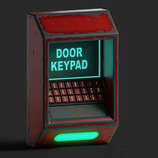 Stylized cyberpunk Access Panel