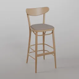 Banana Barstool W0 - natural oil