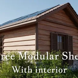 Free Modular Shed with interior