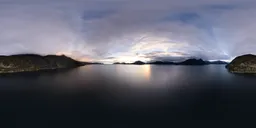 Canadian Landscape Colorful Sunset