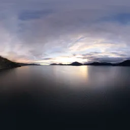 Canadian Landscape Colorful Sunset