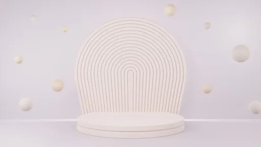 A 3D Purple Podium