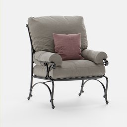 Outdoor Armchair with Pillows
