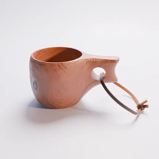 Carved wooden cup (Kuksa)