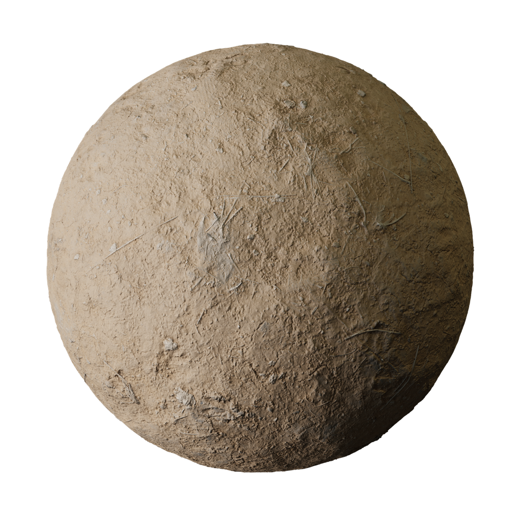 Dry Beige Mud with Straw | FREE soil materials | Blendkit