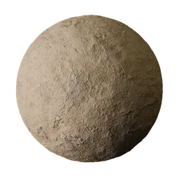 Dry Beige Mud with Straw