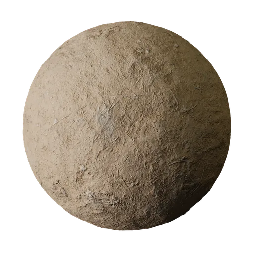 Dry Beige Mud with Straw