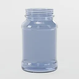 3D rendered mason jar with high-detail 2K textures, ideal for Blender food and drink scenes.