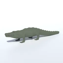 Low Poly Crocodile